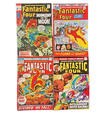 Buy Fantastic Four 98 117 128 130 HIGH GRADE (4) Issue Lot Marvel Silver Age Gems! • 60.32£