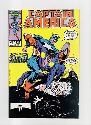 Buy Captain America #325 ~ Marvel 1986 ~ DIRECT EDITION ~ 1st Full App Of The Slug • 4.80£
