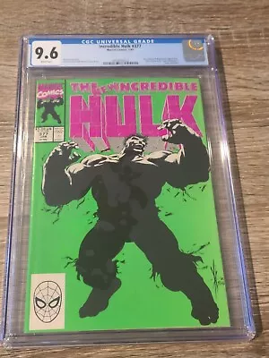 Buy Incredible Hulk #377 Cgc 9.6 1st Printing 1st Professor Hulk White Pages 1991 • 86.74£