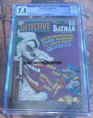 Buy Detective Comics #365 Cgc 7.5 Restored Batman Joker See Video • 119.15£