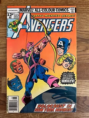 Buy Avengers 172. Hawkeye's Back, And So Is An Old Villain. Featuring Ms. Marvel. • 5£