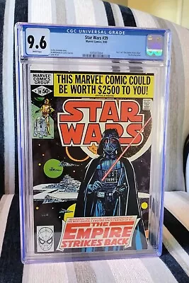 Buy Star Wars #39 (1980) CGC 9.6 White Pages, Key Comic Part 1 To The Empire Strikes • 106.45£