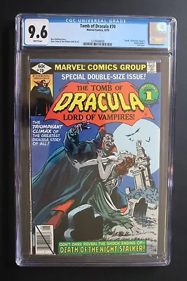 Buy TOMB OF DRACULA #70 DEATH Quincy Harker Torgo 1979 Marvel Gene Colan CGC NM+ 9.6 • 156.96£