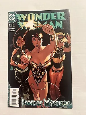 Buy Wonder Woman #186 Donna Troy Wonder Girl Appearance Adam Hughes Cover Art 2002 • 8.04£