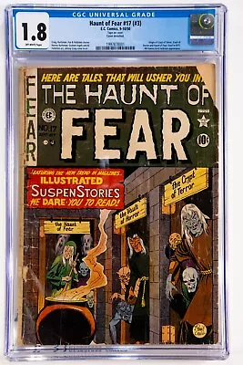 Buy Haunt Of Fear #17 (#3) - KEY Pre-Code Horror; Origin Of Crypt Of Terror- CGC 1.8 • 796.21£