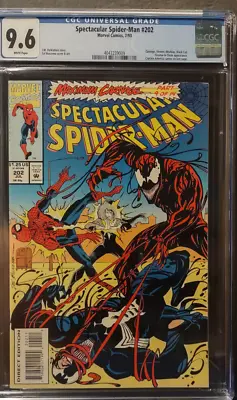 Buy Spectacular Spider-Man 202  CGC 9.6 NM+  W/ PAGES  N/CASE • 43.48£