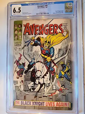 Buy The Avengers # 48 Marvel 1968 First New Black Knight Dane Whitman Cgc 6.5 • 296.84£