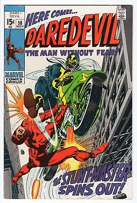 Buy Daredevil #58 (1964) 1st App Stunt-Master 1969 Raw Unrestored Silver Age Marvel • 15.79£