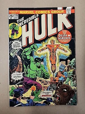 Buy  Incredible Hulk #178 -Warlock Born Again, Resurrection (Marvel, 1974). J2 • 25.70£