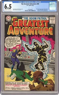 Buy My Greatest Adventure #80 CGC 6.5 1963 1974605001 Origin And 1st Doom Patrol • 1,055.37£