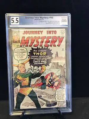 Buy Thor Journey Into Mystery #92 Graded 5.5 1963 • 556.11£