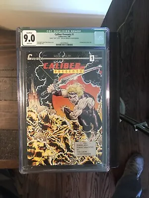 Buy CALIBER PRESENTS #1 (Crow 1st App) CGC 9.0 1989 SIGNED By James O’Barr • 635.48£