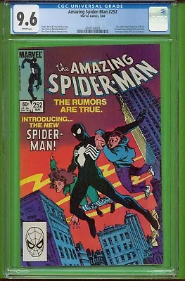 Buy AMAZING SPIDER-MAN #252 CGC 9.6 NEAR MINT+ 1st Appearance Of Black Costume 2310 • 319.80£