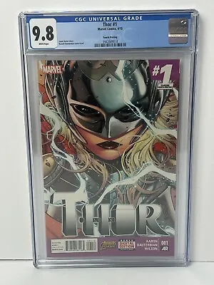 Buy Thor #1 Fourth Print Marvel Comics 2015 CGC 9.8 Jane Foster Becomes The New Thor • 318.50£