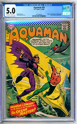 Buy Aquaman 29 CGC Graded 5.0 VG/FN 1st Ocean Master DC Comics 1966 • 177.34£
