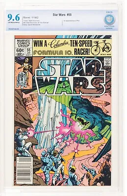 Buy Star Wars #55 NEWSSTAND CBCS 9.6 1981 1st Appearance Of Plif OWWhite Pag Not CGC • 118.16£