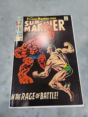 Buy SUB MARINER #8 Silver Age Marvel 1968 Sub Mariner Vs Thing Battle • 107.90£