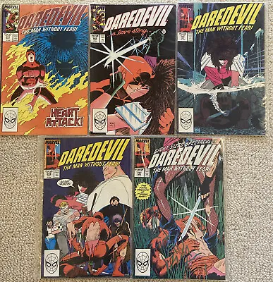 Buy Daredevil 254-255, 259, 260 | Full Typhoid Mary Lot! | Marvel 1988 | Near Mint • 34.12£