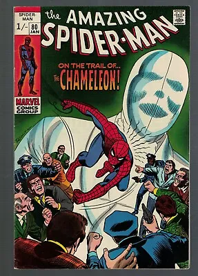 Buy Marvel Comics Amazing Spiderman 80 FN+ 6.5 Avengers 1969 Chameleon Appearance • 49.99£
