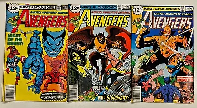 Buy Bronze Age Marvel Comic Book Avengers Key 3 Issue Lot 178 179 180 High Grade FN • 0.99£