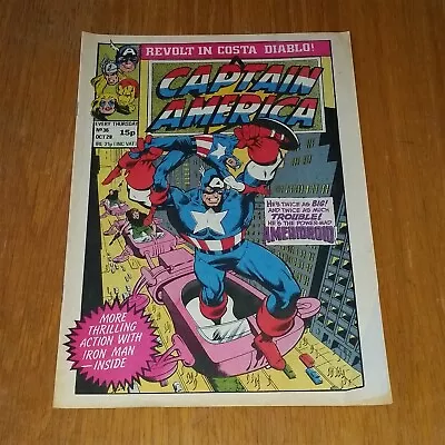 Buy Captain America #36 28th October 1981 Iron Man Marvel British Weekly Comics • 6.99£
