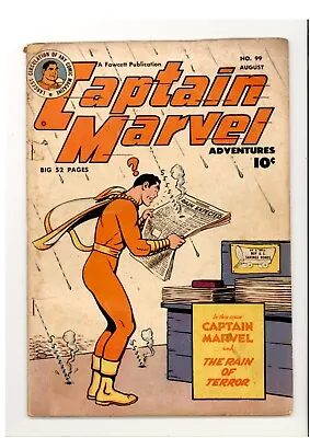Buy Captain Marvel Adventures 99 Lower Grade Fawcett Publications 1949 • 36.02£