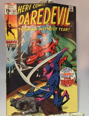 Buy HERE COMES DAREDEVIL, Marvel Comic NO. 59 DEC.(VF-) - - 1969 Must Look! • 43.36£