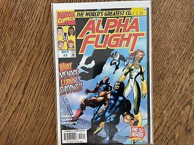 Buy Marvel Comics Alpha Flight #3 What Menace Lurks In The Shadows?! • 7.50£