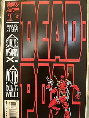 Buy Deadpool The Circle Chase #1 1st Solo Comic Vintage • 17.79£