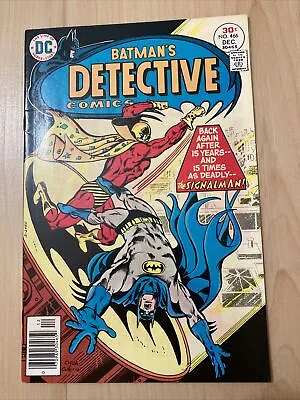 Buy Detective Comics #466 1977) High Grade Bronze Age Batman Signalman App NM • 35.61£
