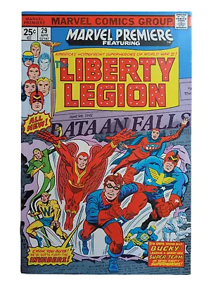 Buy Marvel Premiere 29 1976 Liberty Legion Invaders MVS INTACT RAW FN+ FN/VF VINTAGE • 13.41£