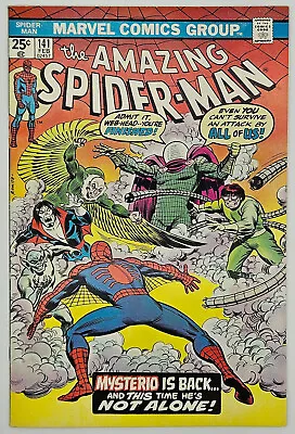 Buy The Amazing Spider-Man #141 1975 8.5 VF+ J. Romita Cover; 5 Villain's Vs. Spidey • 28.60£