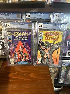 Buy Conan The Barbarian Movie Special #1 And #2 CGC 9.4 1982 Marvel Comics Movie • 52.16£