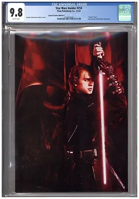 Buy Star Wars Insider #214 CGC 9.8 Spectral Hayden Christensen Photo Variant COA 400 • 120.52£