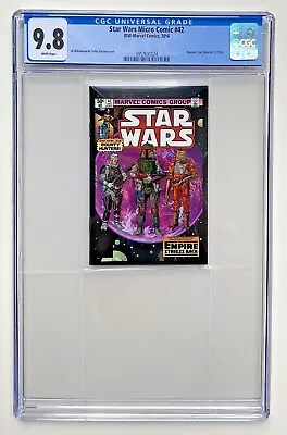 Buy Star Wars 42 CGC 9.8 1st Boba Fett Micro Comic Empire Strikes Back IDW Marvel  • 90.91£
