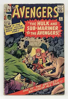 Buy Avengers #3 GD/VG 3.0 1964 • 221.37£