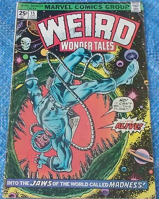 Buy Marvel Comics Group Weird Wonder Tales #15 April 1976 Issue Horror • 9.40£