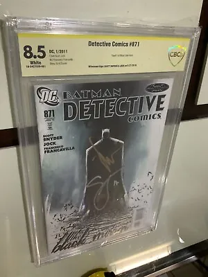Buy Batman Detective Comics #871 Cbcs SS 8.5 Snyder Jock 1st Scott Snyder RARE  • 132.10£