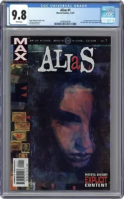 Buy Alias #1 CGC 9.8 2001 4308364006 1st App. Jessica Jones • 202.64£