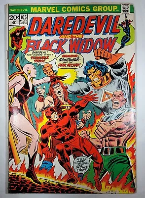 Buy Daredevil & Black Widow #105, 1973 ORIGIN MOONDRAGON, BY STARLIN, Many Photos • 13.66£
