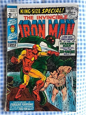 Buy Iron Man Annual 1 (1970) Vs Sub-Mariner ,cents. King Size • 14.99£