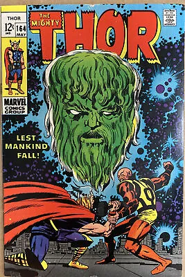 Buy The Mighty Thor #164 May 1969 3rd Adam Warlock Cameo & Origin Jack Kirby Artwork • 24.99£