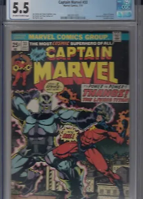 Buy Captain Marvel 33 CGC 5.5 - 1974 - Origin Of Thanos - PRICE REDUCTION • 69.99£
