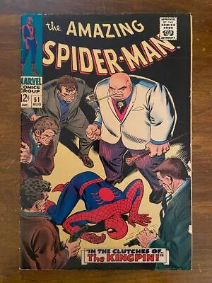 Buy AMAZING SPIDER-MAN #51 (Marvel, 1963) VG Lee/Romita, Kingpin • 79.95£