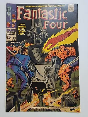 Buy Fantastic Four #80 VF- 1st  App. Of Tomazooma - The Living Totem 1968 Jack Kirby • 54.63£