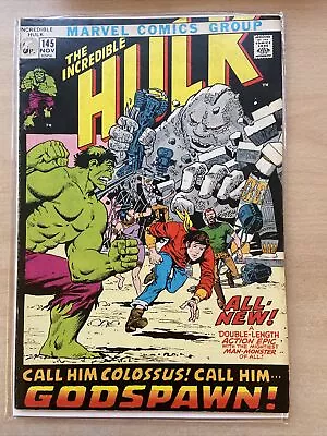 Buy Incredible Hulk #145 - 1971 - Godspawn Appearance! - Fn • 12.99£