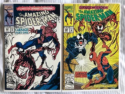 Buy Amazing Spider-Man 361, 362 (1992) 1st App Of Carnage. 1st Print. Venom App • 119.99£