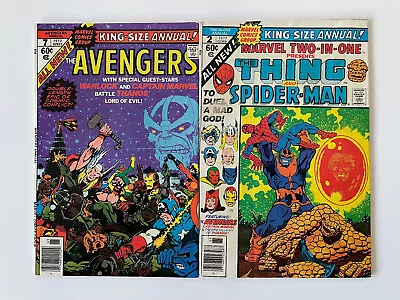 Buy Avengers Annual 7 & Marvel Two-in-One Annual 2 (Jim Starlin) Thanos Infinity Gem • 64.95£