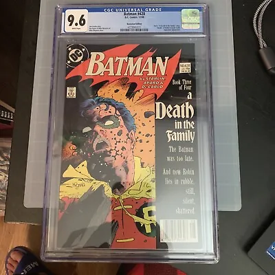 Buy Batman #428 CGC 9.6 Death Of Jason Todd  Death In The Family • 130.61£