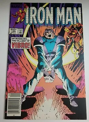 Buy Iron Man #186 Newsstand (Marvel Comics, 1984) 1st Appearance Of Vibro • 1.58£